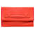 Orangefarbene Hermès Evercolor Pliplat Clutch Leder  ref.1390198