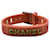 Chanel Vintage Orange and Green Rubber Logo Belt Bracelet Plastic  ref.1390288