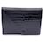 Yves Saint Laurent Vintage Embossed Patent Leather Clutch Bag Black  ref.1390291
