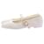 CHANEL Ballerines T.EU 38 Toile Blanc  ref.1390359