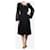 Dolce & Gabbana Robe midi en dentelle florale noire - taille UK 12 Coton  ref.1390382