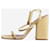 Paris Texas Pale yellow croc-effect sandal heels - size EU 36 Leather  ref.1390390