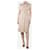 Burberry Neutral sleeveless belted midi dress - size UK 10 Cotton  ref.1390408