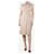 Burberry Robe midi ceinturée neutre sans manches - taille UK 10 Coton  ref.1390408