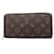 Louis Vuitton Portefeuille zippy Brown Cloth  ref.1390788