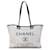 Chanel - Deauville Tote aus mittelgroßem Stroh in Grau  ref.1390929