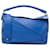 LOEWE Blue Large Puzzle Satchel Leather Pony-style calfskin  ref.1390974