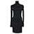 Mini-robe découpée Pierre Balmain en viscose noire Fibre de cellulose  ref.1391021