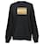 Acne Studios Sweat-shirt oversize Forba avec logo doré métallisé en coton noir  ref.1391029