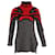 Céline Robe pull en tricot abstrait Celine Phoebe Philo pré-automne 2010 en laine rouge et grise  ref.1391032