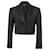 Alexander Wang Cropped Tuxedo Blazer in Black Wool  ref.1391051