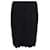 Diane Von Furstenberg Scalloped Pencil Skirt in Black Polyester  ref.1391067