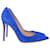 Zapatos de salón con punta en punta de Gianvito Rossi en ante azul Suecia  ref.1391088