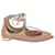 Aquazzura Christy Ballet Flats in Nude Leather Brown Flesh  ref.1391099