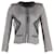 Isabel Marant Peru Tweed Jacket in Zigzag Pattern Grey Cotton  Wool  ref.1391115