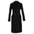 Langer, gefütterter Mantel aus schwarzer Wolle von Gucci  ref.1391116