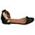 Sandalias planas con puños al tobillo de Givenchy en cuero negro  ref.1391162