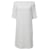 Céline Celine-Kleid mit U-Boot-Ausschnitt aus weißer Baumwolle Roh  ref.1391173