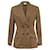 Fendi Double-Breasted Blazer in Brown Cotton Red  ref.1391198