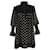 Philosophy di Lorenzo Serafini Mini-robe à col volanté en polyester noir  ref.1391208