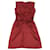 Isabel Marant Esta Feminine Ruched Mini Dress in Burgundy Viscose Red Dark red Cellulose fibre  ref.1391210