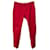 Pantalones Salvatore Ferragamo de algodón rojo Roja  ref.1391216