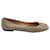 Tory Burch Chaussures plates Reva en cuir gris  ref.1391219
