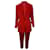 Ralph Lauren Collection Traje pantalón de seda roja con botonadura sencilla de Ralph Lauren  ref.1391221