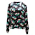 Rochas – Langärmlige Bluse mit Blumenmuster aus schwarzer Seide  ref.1391230