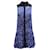 Vestido largo com micro estampa Proenza Schouler em seda azul  ref.1391243
