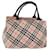 BURBERRY Nova Check Blue Label Hand Bag Nylon Pink Auth bs14256  ref.1391404