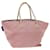 BURBERRY Nova Check Blue Label Hand Bag Nylon Pink Auth bs14275  ref.1391415