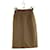 Saint Laurent wrap wool skirt Brown  ref.1391493