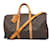 Louis Vuitton Keepall Bandouliere 55 Braun Leinwand  ref.1391814