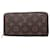 Louis Vuitton Portefeuille zippy Brown Cloth  ref.1391855