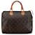Braune Louis Vuitton Speedy 30 Boston Tasche mit Monogramm Leder  ref.1392030