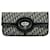 Schwarze Dior Oblique Clutch zum Umklappen Leder  ref.1392045