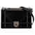 Borsa a tracolla Diorama Flap in pelle di vitello nera Dior media Nero  ref.1392055