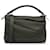 Bolso satchel grande con borde de rompecabezas LOEWE verde Cuero  ref.1392082