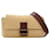 Bolso satchel baguette de rafia de croché Fendi marrón Castaño Cuero  ref.1392110