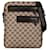 Brown Gucci GG Canvas Crossbody Leather  ref.1392111