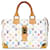 Weiße Louis Vuitton-Monogramm-Multicolore Speedy 30 Boston-Tasche Leder  ref.1392142