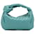 Blaue Bottega Veneta Mini Intrecciato Jodie Handtasche Leder  ref.1392153