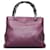 Petit sac à main en bambou violet Gucci Cuir  ref.1392170