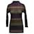 Autre Marque Black & Multicolor Pleats Please Issey Miyake Circle Print & Striped Plisse Top Size US S/M Synthetic  ref.1392182