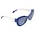 Occhiali da sole oversize Chanel blu Plastica  ref.1392200