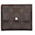 Braune Louis Vuitton Anais Kompakte Geldbörse mit Monogramm Leinwand  ref.1392203