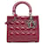 Pink Dior Medium Patent Cannage Lady Dior Satchel Leather  ref.1392207