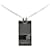 Silberne Louis Vuitton-Halskette mit Damier Graphit-Anhänger Geld  ref.1392237