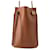 Bandolera con bolsillo para dados en piel de becerro LOEWE marrón Castaño Cuero  ref.1392248